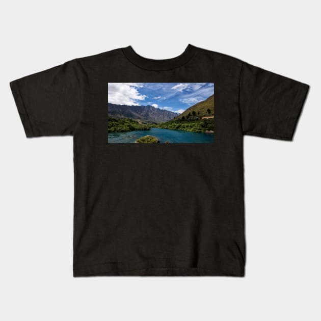 Kawarau Crossing Kids T-Shirt by krepsher